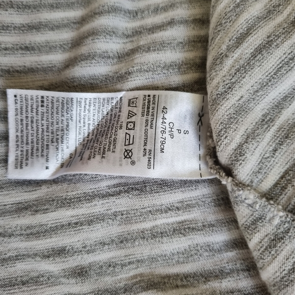 GAP Men's Stripe Gray blend thermal T-Shirt Size S - Picture 10 of 10